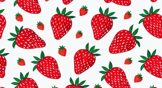 strawberry pattern background