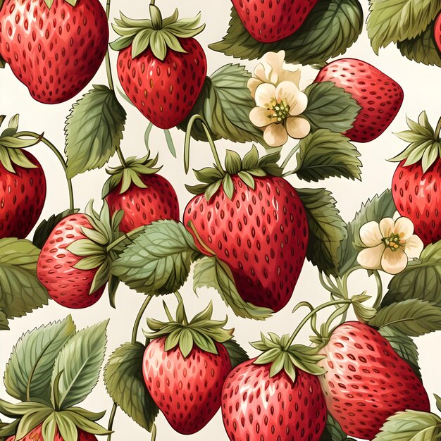 Photo strawberry pattern