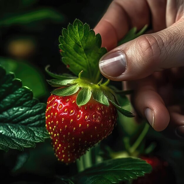 Strawberry picking