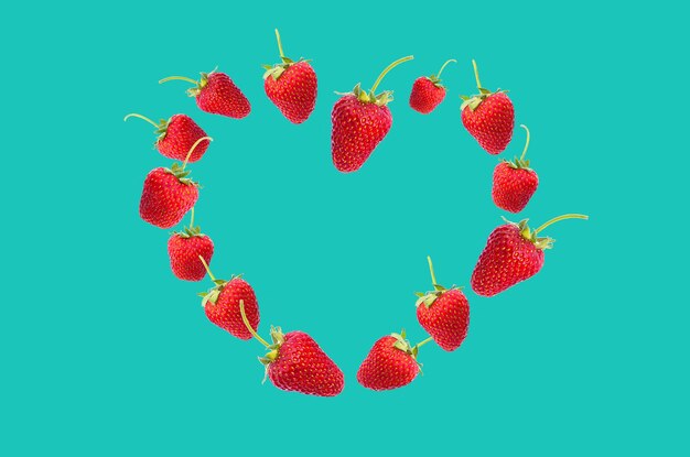 Strawberry on a plate colourful and summery great for food and beverage ads