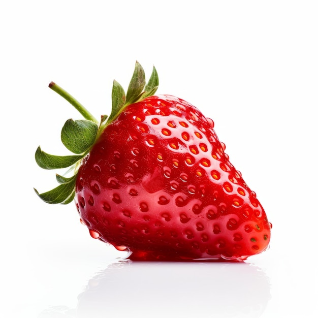 Strawberry Product Photography On White Background