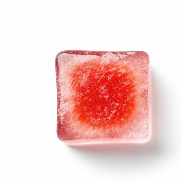イチゴ ラズベリー甘い食べ物白い背景の水彩画