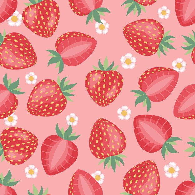 Strawberry Seamless Pattern