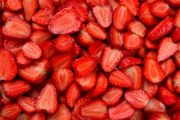 Strawberry slices background