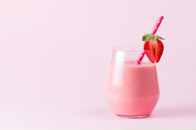 Strawberry smoothie.