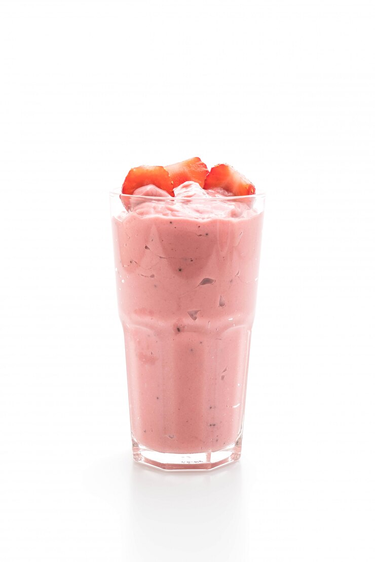 strawberry smoothies milkshake