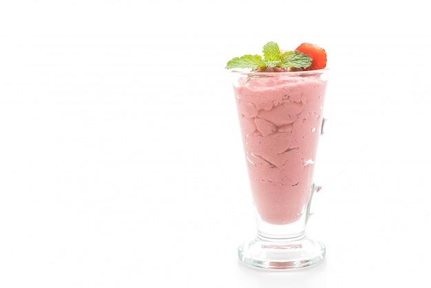Photo strawberry smoothies milkshake