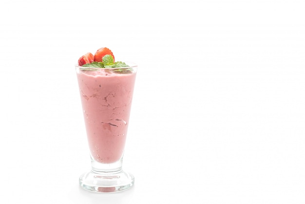 Photo strawberry smoothies milkshake