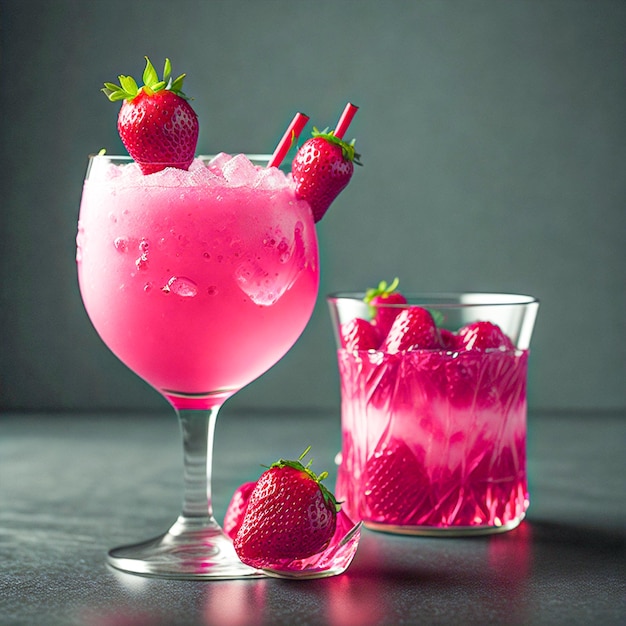 strawberry summer drink