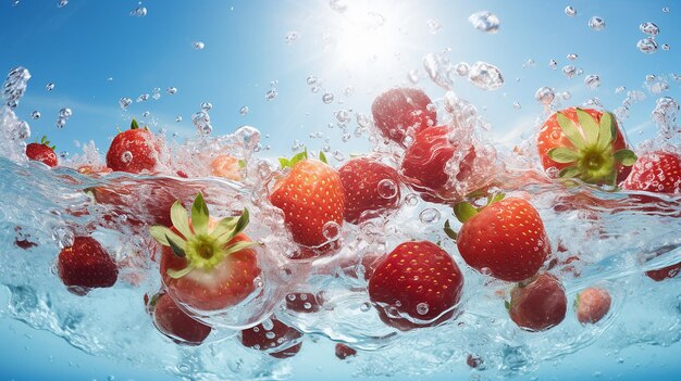 Strawberry Water Splash