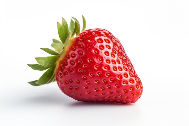 Strawberry on white Background AI
