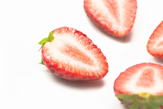 Photo strawberry on a white background