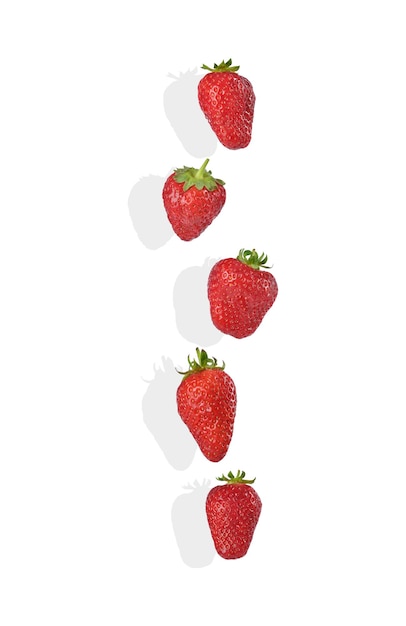 strawberry on white backround