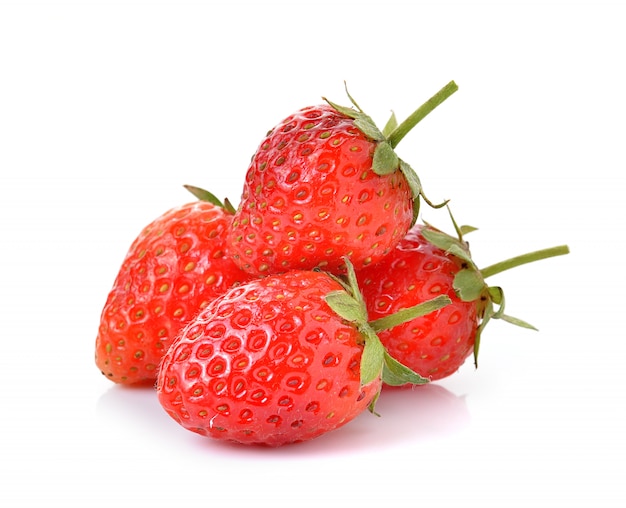 Strawberry on white isolated 