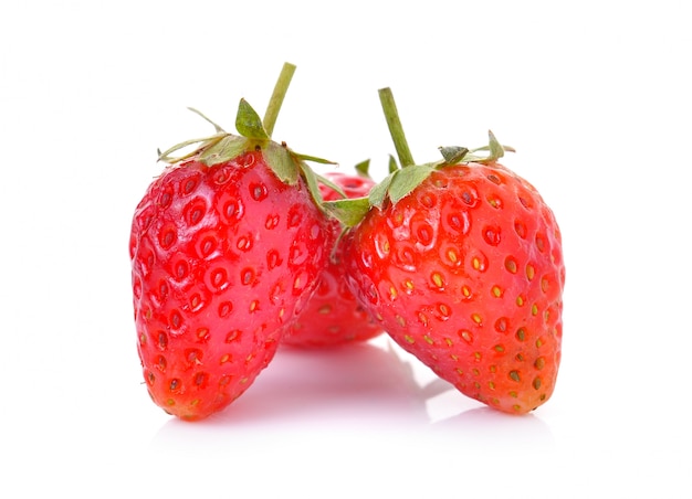 Strawberry on white isolated