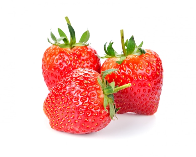 Strawberry on white 