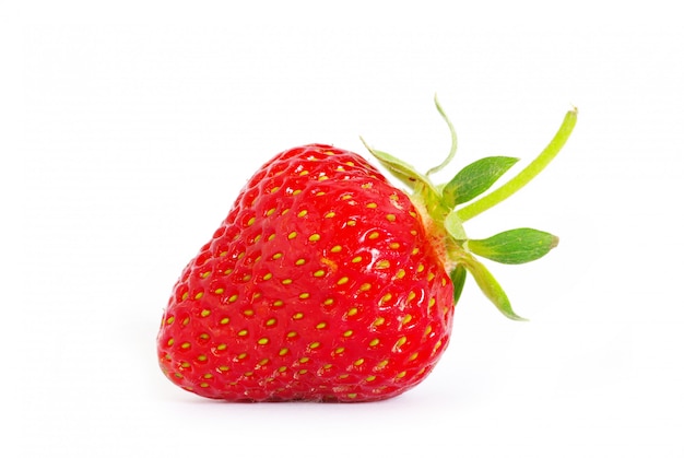 strawberry on white