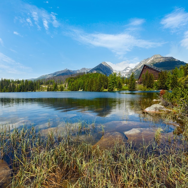 Strbske Pleso Slovakia spring view