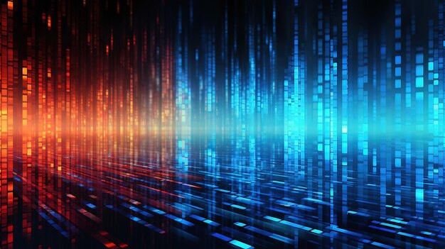 Premium Photo | Stream of binary code design Generative Ai