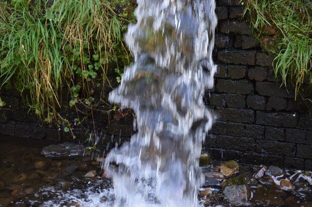 Stream flowing through rocks