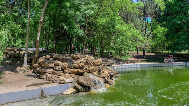 Stream in the Liberty park of Odessa Ukraine