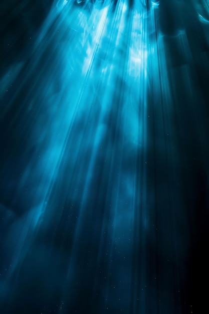 Stream Light Rays With Flowing Light and Blue Cool Color Lig Texture Effect Y2K Collage Background