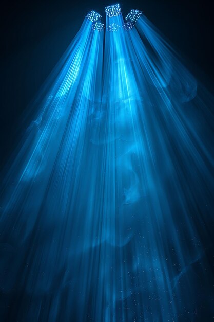 Stream Light Rays With Flowing Light and Blue Cool Color Lig Texture Effect Y2K Collage Background