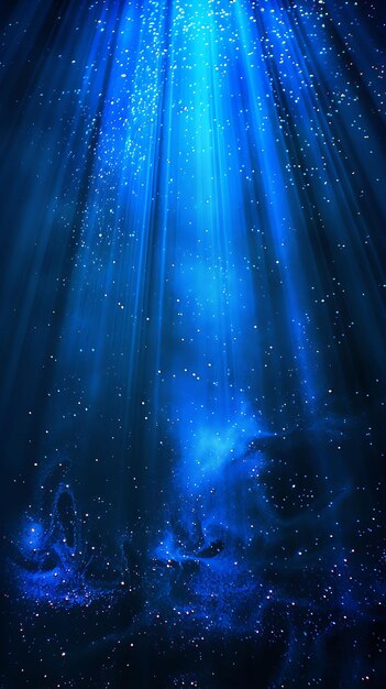 Photo stream light rays with flowing light and blue cool color lig texture effect y2k collage background