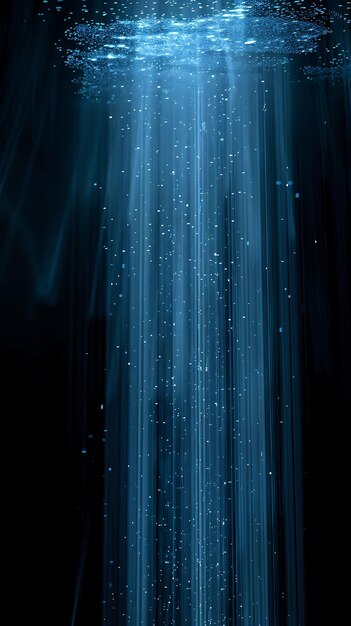 Photo stream light rays with flowing light and blue cool color lig texture effect y2k collage background