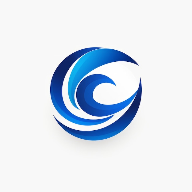 Photo streamline media embracing simplicity with a corporate blue logo on a white canvas