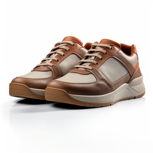 Streamlined Design Leather Sneakers For Men