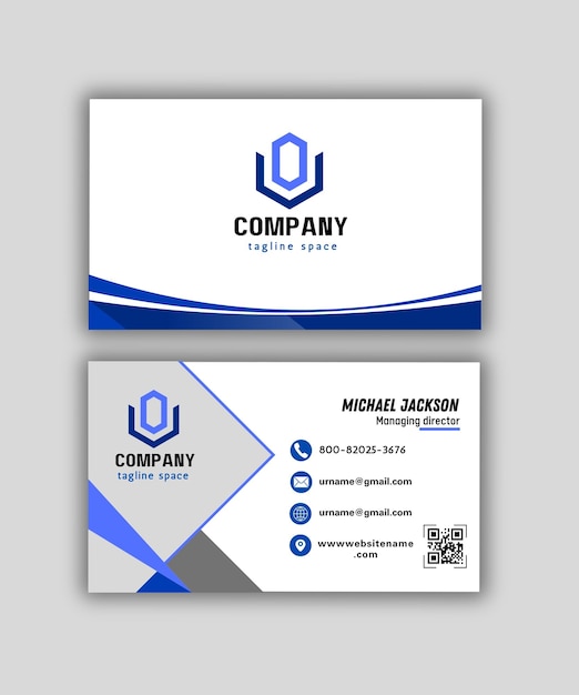 streamlined professionalism clean modern business card