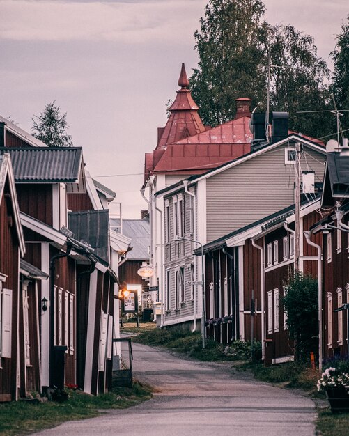 Street amidst buildings against sky