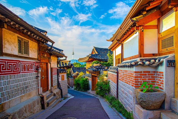 street amidst buildings against sky