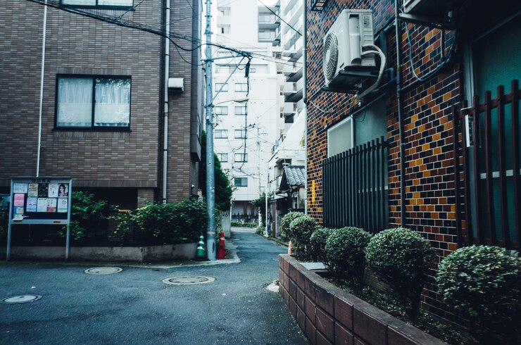 Photo 주거 건물 사이 의 거리