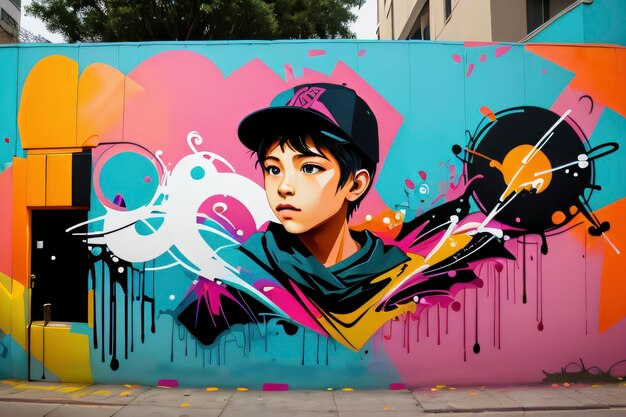 Street art graffiti symphony