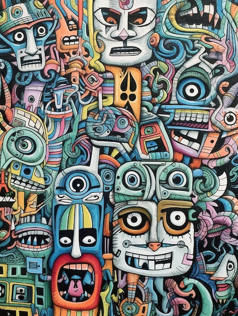 멕시코 시티의 거리 예술 멕시코 시티는 수도이자 멕시코 통계에서 가장 인구가 많은 도시입니다.