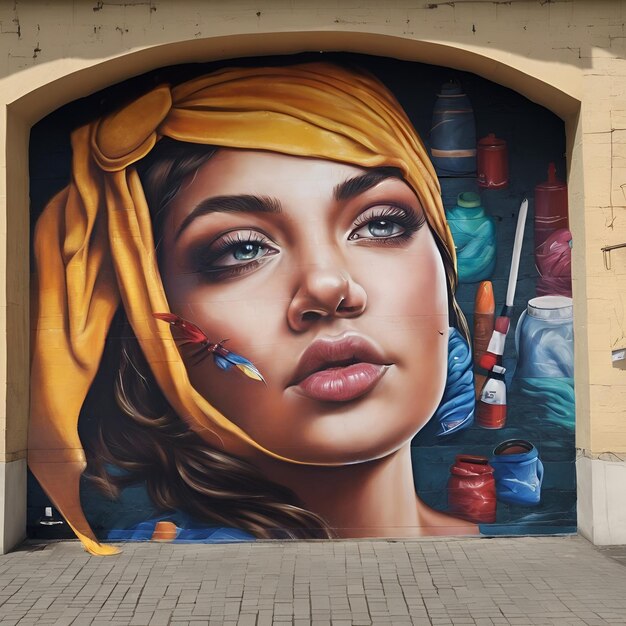 Premium Photo  Street artists transforming walls into canvases their murals a reflection of society