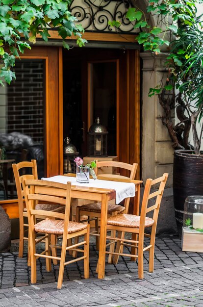 Street cafes in Bolzano South Tyrol Italy