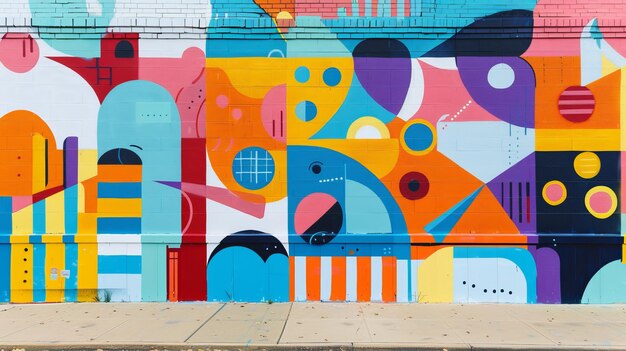 Foto street canvas colorful mural39s messaggi di guarigione