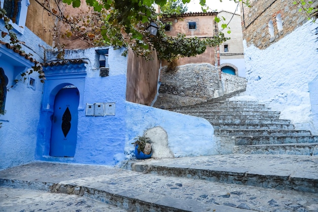 Chefchaouen 모로코의 거리