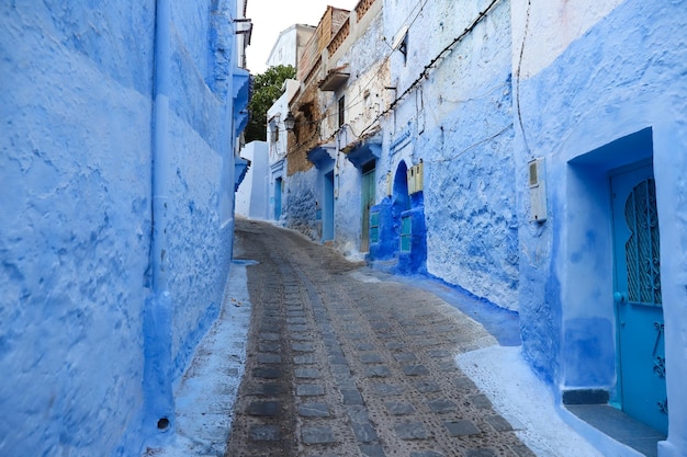 Chefchaouen 모로코의 거리