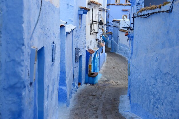 Strada a chefchaouen in marocco