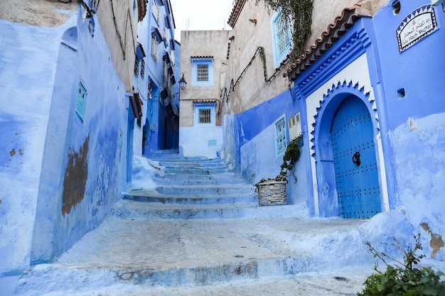 Chefchaouen 모로코의 거리