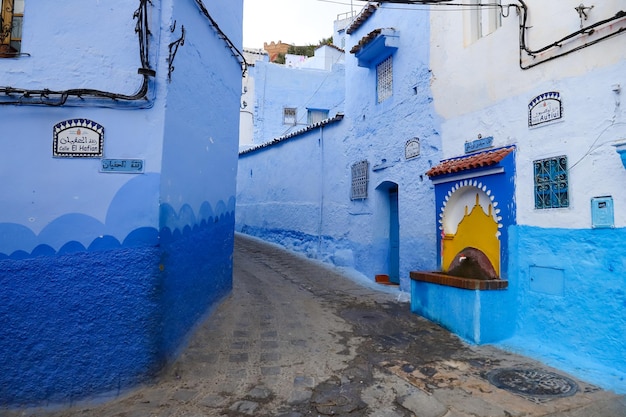 Chefchaouen 모로코의 거리