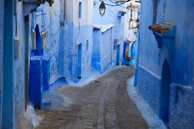 Street in Chefchaouen Morocco