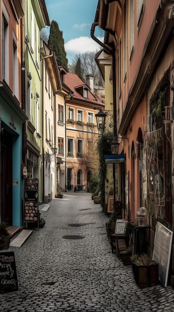 A street in the city of grenoble