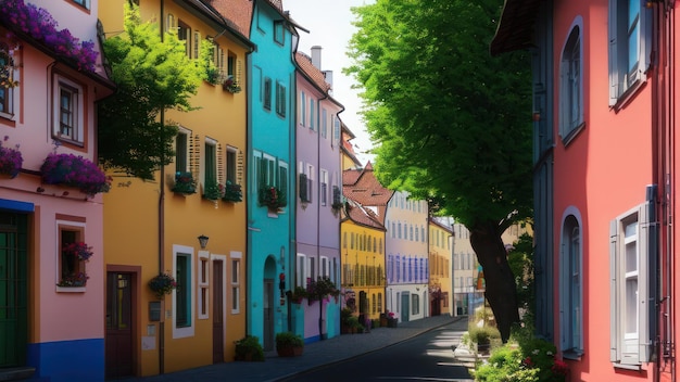 A street in the city of lugano, switzerland