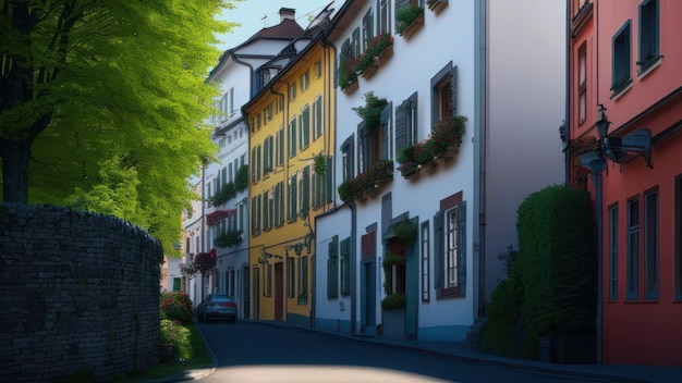 A street in the city of zurich