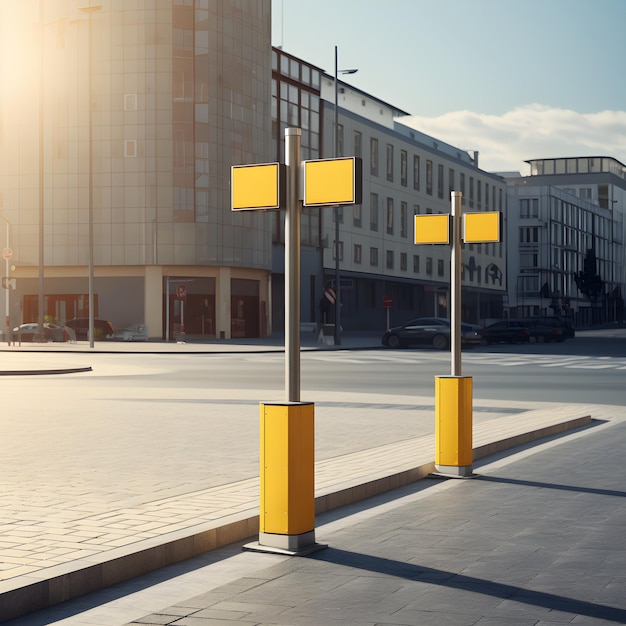 Street crossings with clear and informative signage